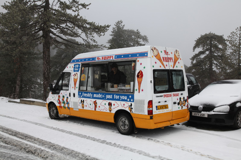 ice cream truck on 6 January 2013