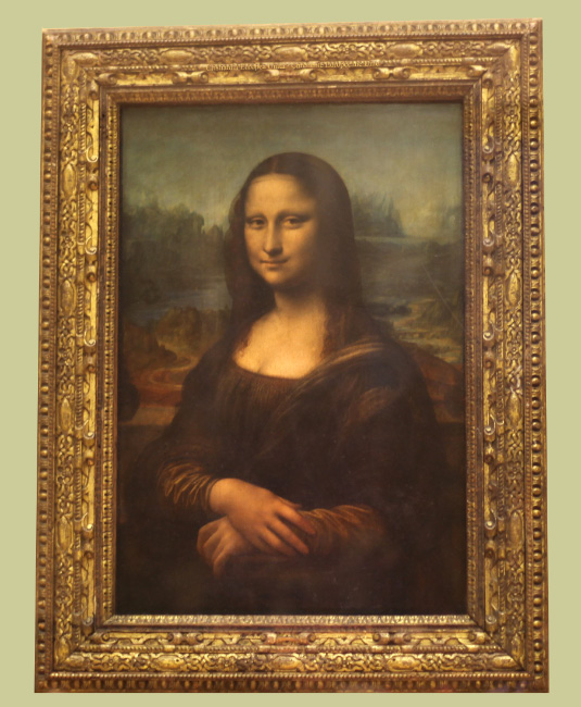 Mona Lisa by Leonardo da Vinci in the Louvre