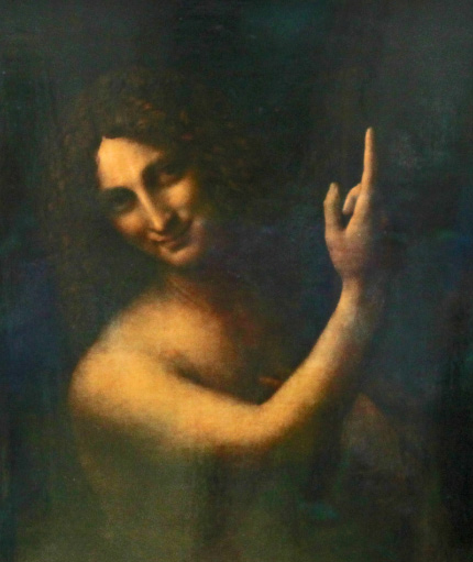 San Giovanni Battista, 1513 da Leonardo da Vinci, al Louvre