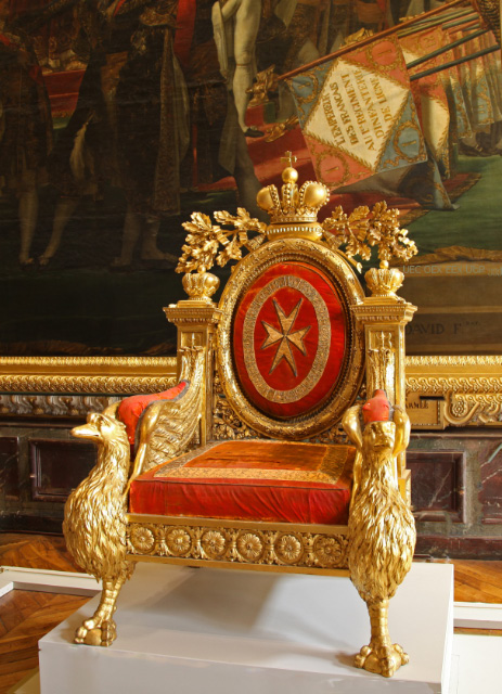 Maltese throne of Tsar Pavel in Versailles