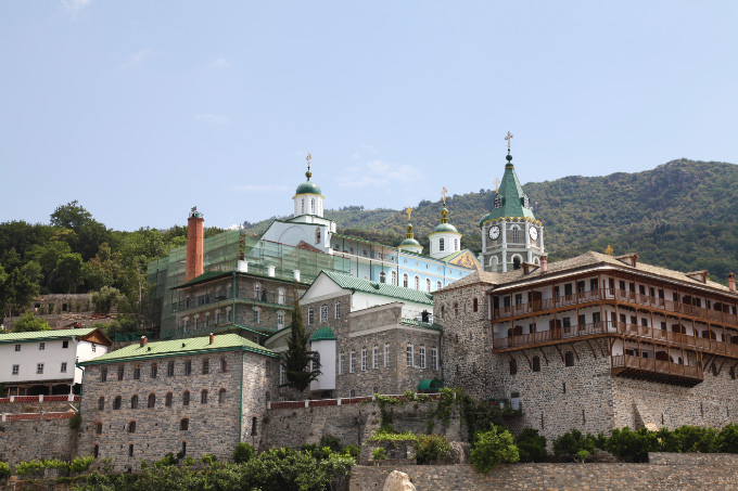 Saint Panteleimon Monastery from sea