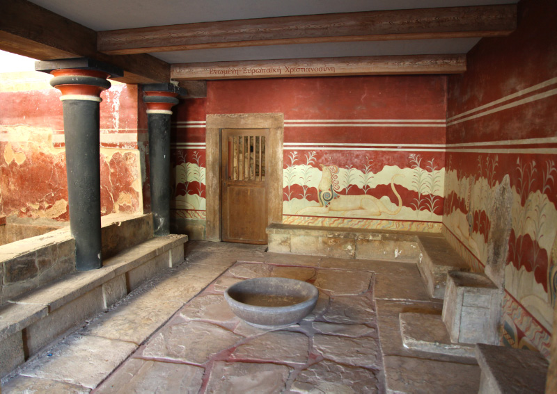 throne room at Knossos