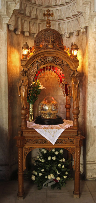 reliquary for and relics of Saint Titus in Heraklion