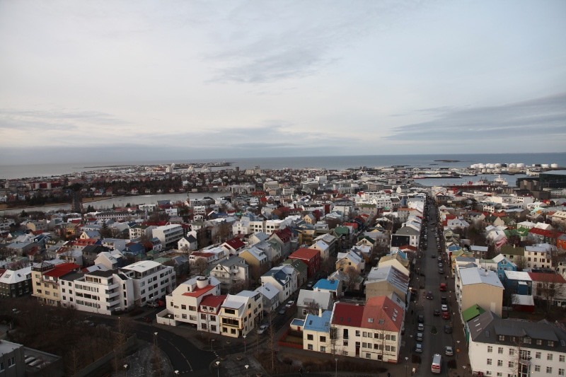 Reykjavík looking northwest
