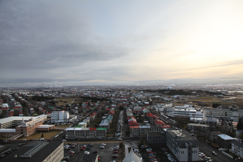 Reykjavík looking southeast