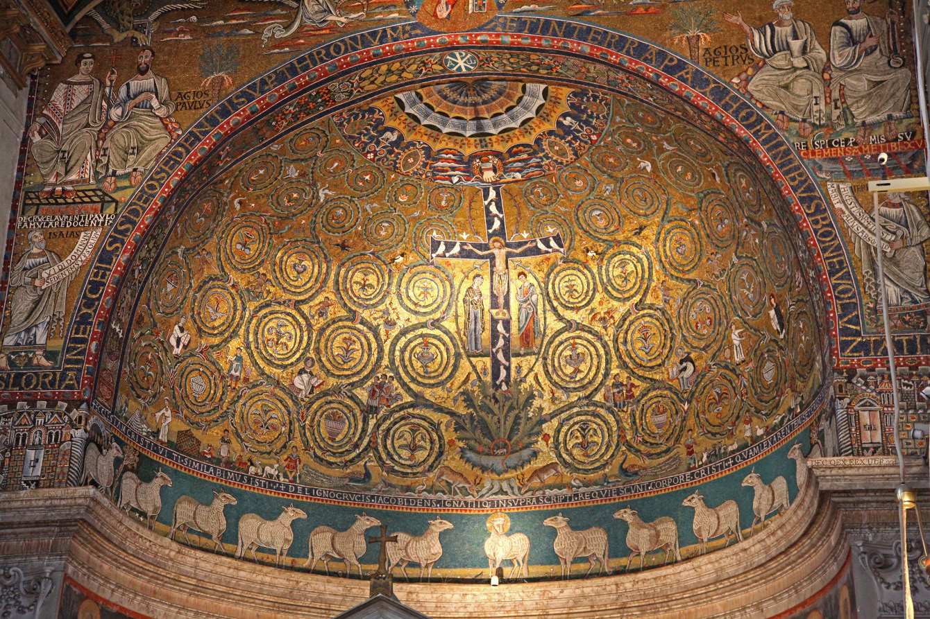 Apse Mosaic of Basilica of Saint Clement in Rome