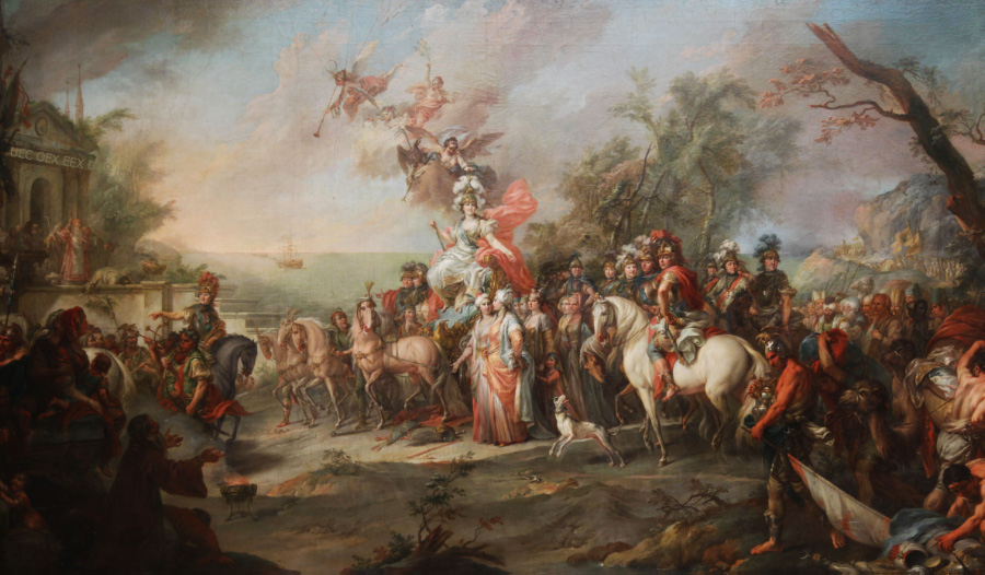 Catherine II over Turks Tartars by Torellis