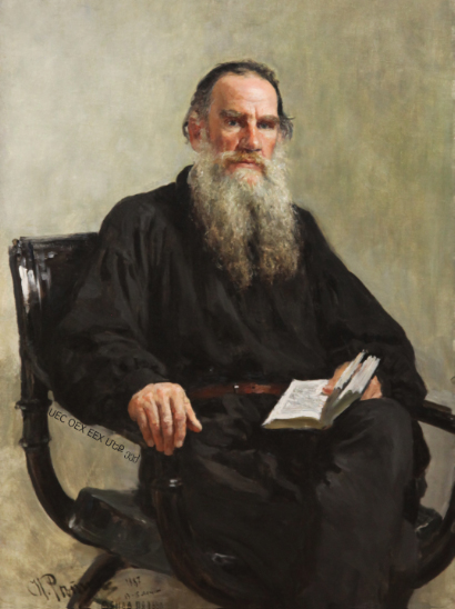 Tolstoy portrait by Repin