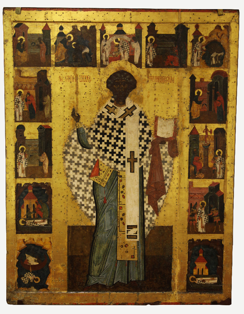 XVI century icon from Arkhangelsk Oblast of Pope Saint Clement