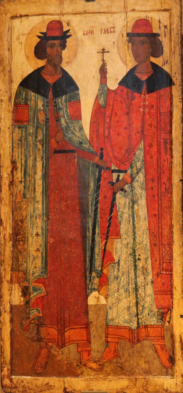 Late XV Century icon of SS. Boris and Gleb from Rostov