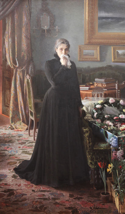 Неутешное Горе – Inconsolable Grief (1884) by Крамско́й – Kramskoi