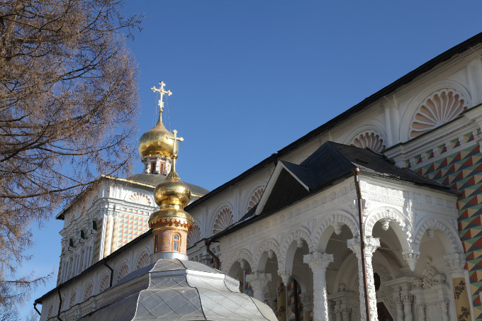 Cupola of Refectory with the Church of St. Sergius