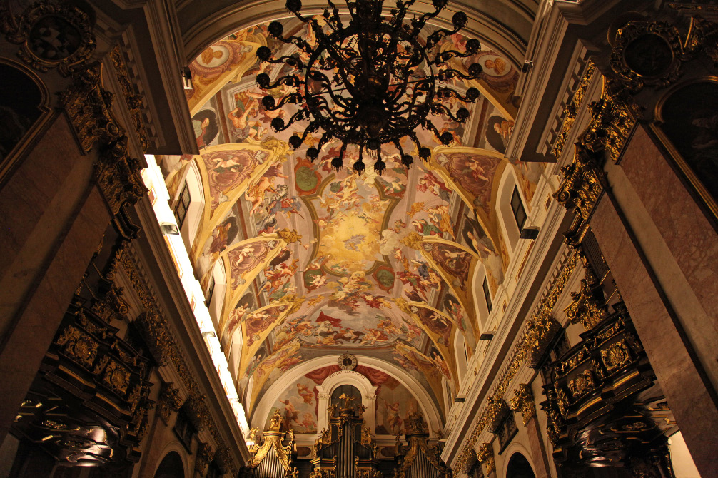 Catholic Ljubljana Cathedral ceiling