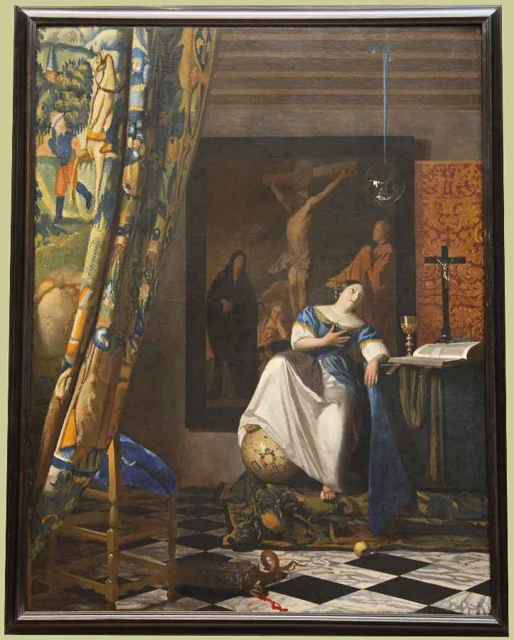 Allegory of the Catholic Faith by Johannes Reijniersz Vermeer