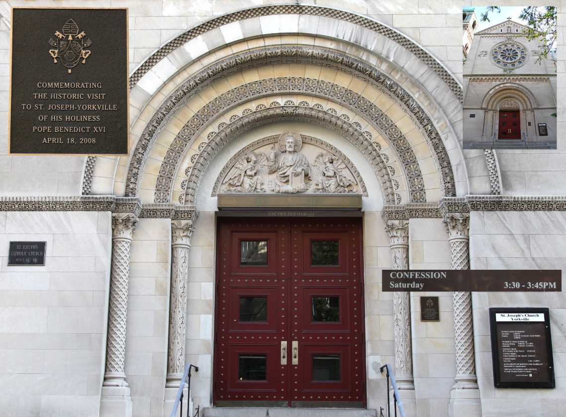 In Yorkville in Manhattan in New York City a Church offering all of 15 minutes per week for Confession