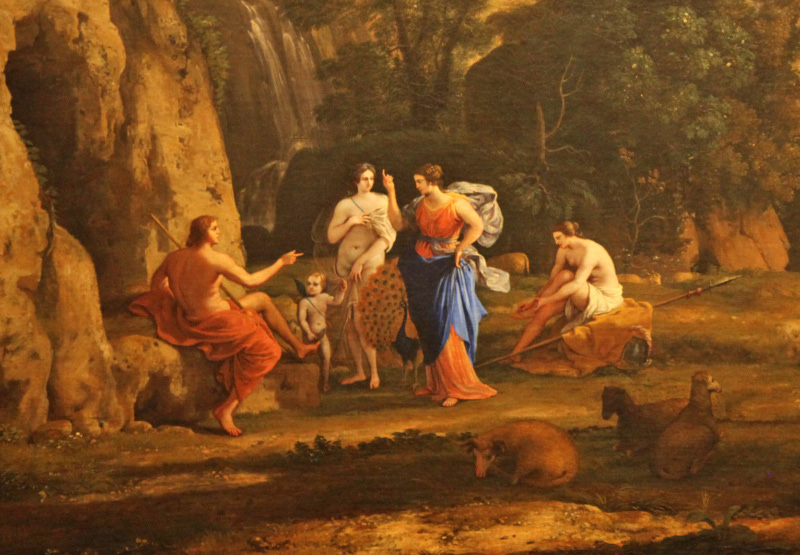 ... detail from the Judgment of Paris, by Claude Lorrain
