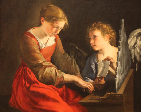 Santa Cecilia e un Angelo di Orazio Gentileschi e Giovanni Lanfranco