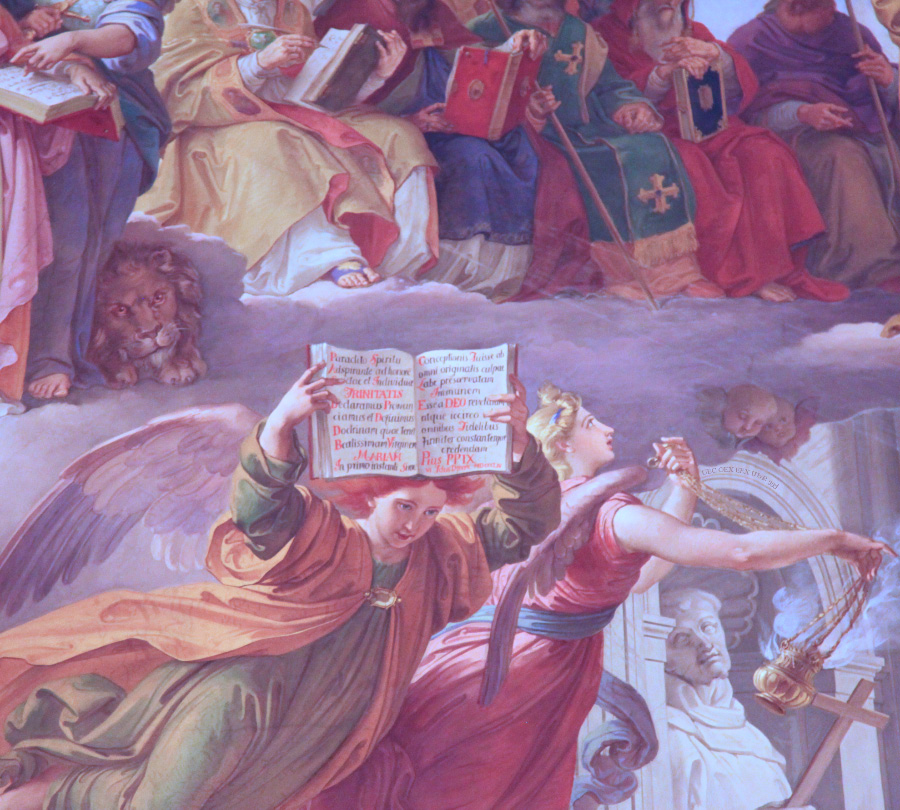 detail from Promulgation of the Dogma of the Immaculate Conception by Francesco Podesti