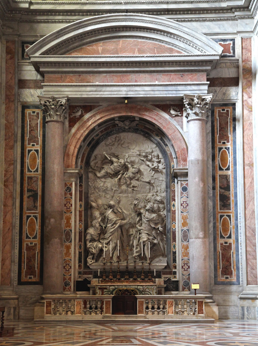 The Altar of Saint Leo the Great in Saint Peter's Basilica on 9 July 2012
