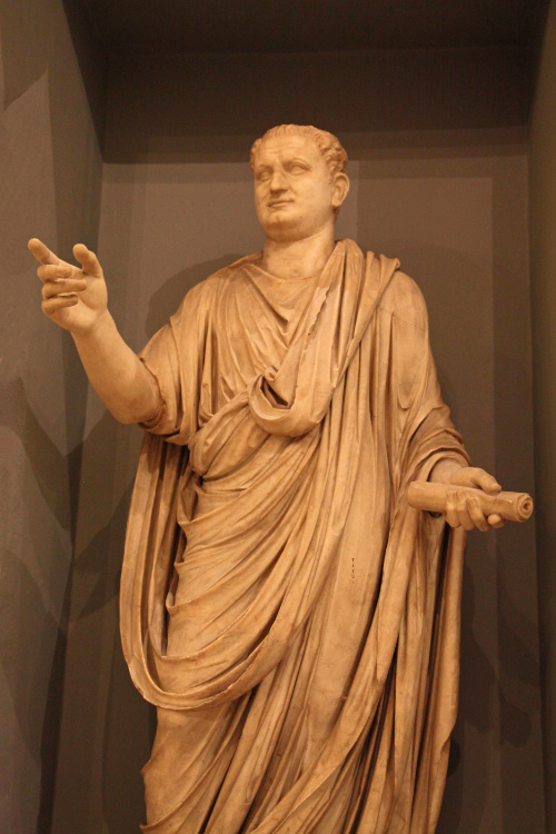scupture in Vatican Museums of Titus Flāvius Caesar Vespasiānus Augustus